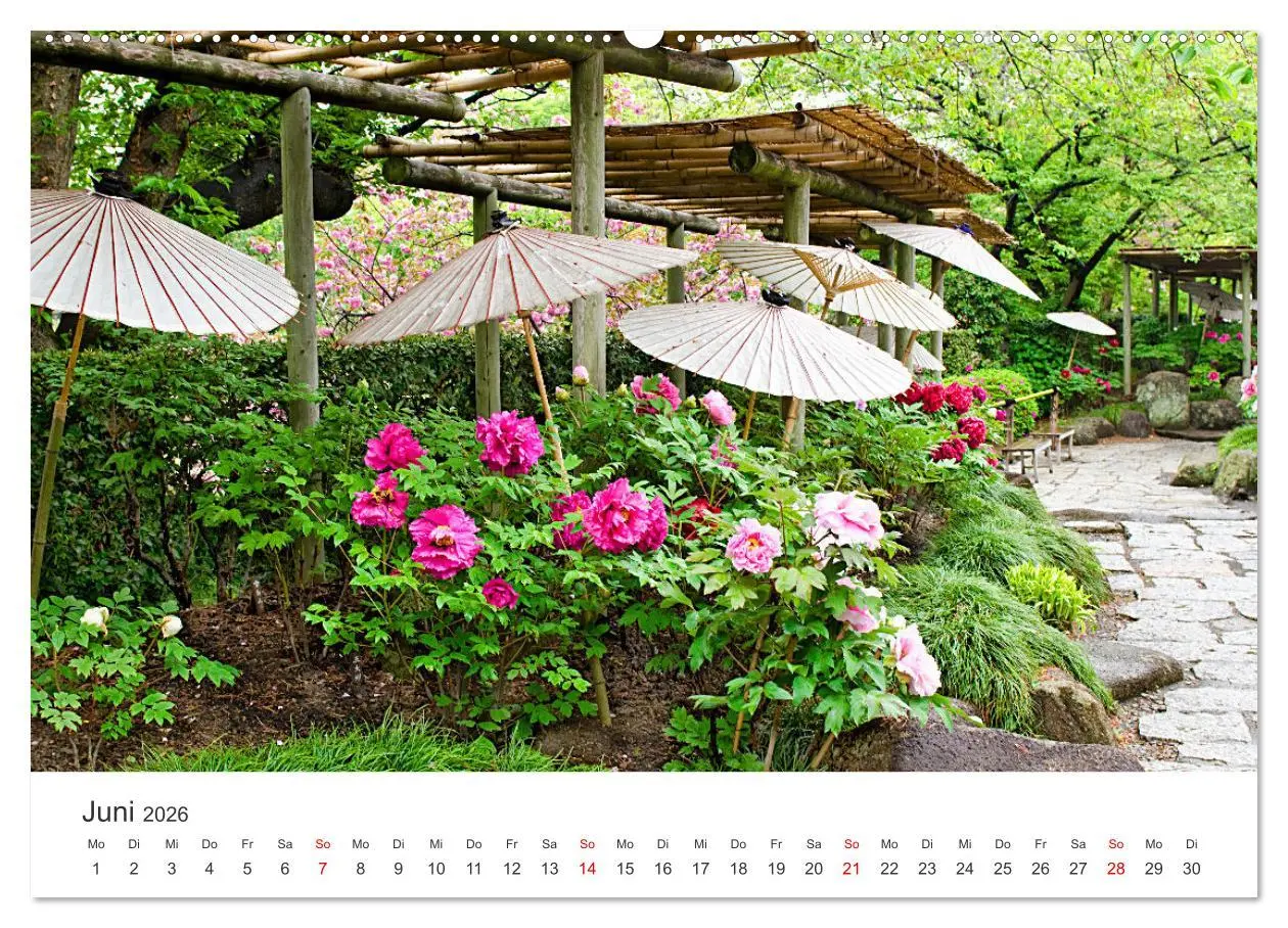 Bild: 9783457636206 | Gärten in Japan (Wandkalender 2026 DIN A2 quer), CALVENDO...
