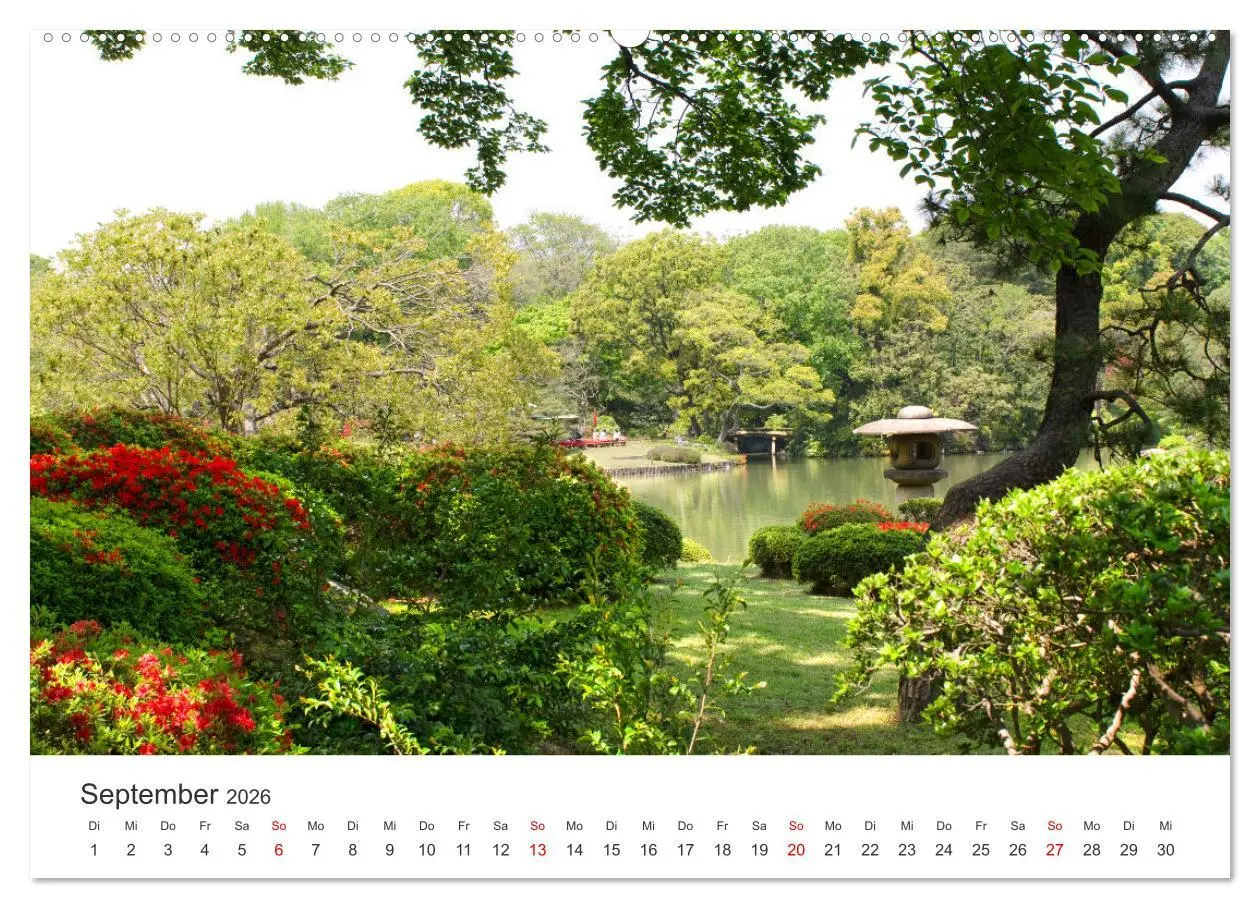 Bild: 9783457636206 | Gärten in Japan (Wandkalender 2026 DIN A2 quer), CALVENDO...