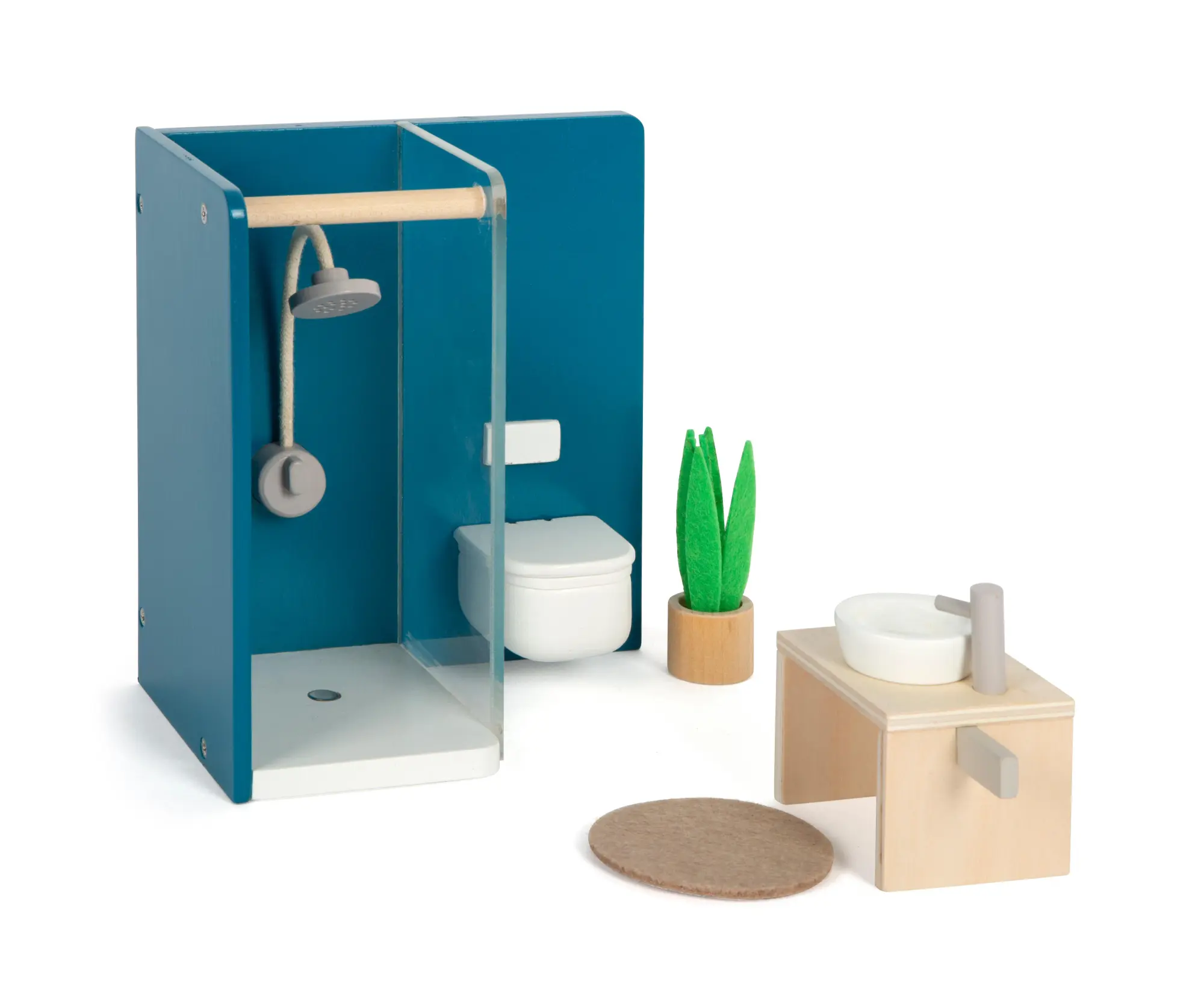 Cover: 4020972126306 | Puppenhausmöbel Badezimmer | Dusche: ca. 15 x 9,4 x 16 cm | 12630