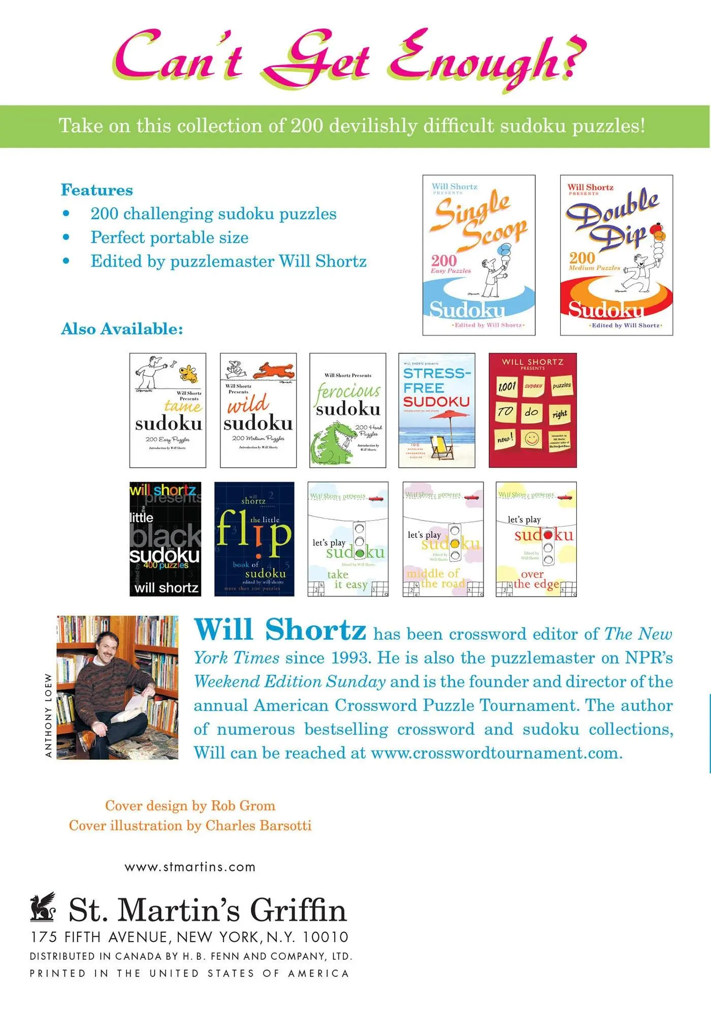 Rückseite: 9780312386306 | Will Shortz Presents Triple Threat Sudoku | Will Shortz | Taschenbuch