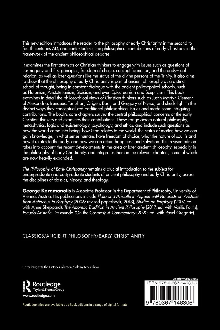 Rückseite: 9780367146306 | The Philosophy of Early Christianity | George Karamanolis | Buch
