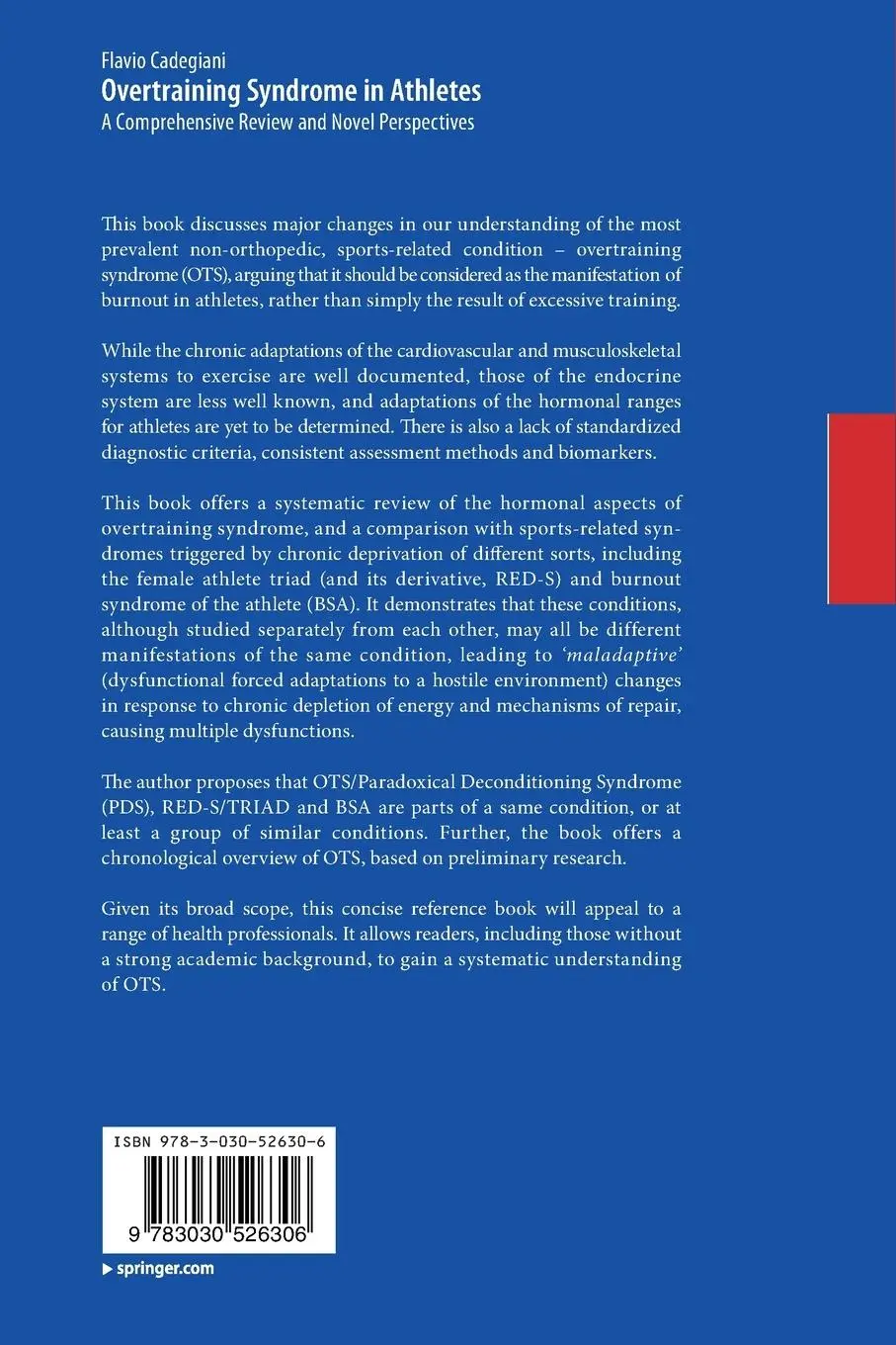 Rückseite: 9783030526306 | Overtraining Syndrome in Athletes | Flavio Cadegiani | Taschenbuch