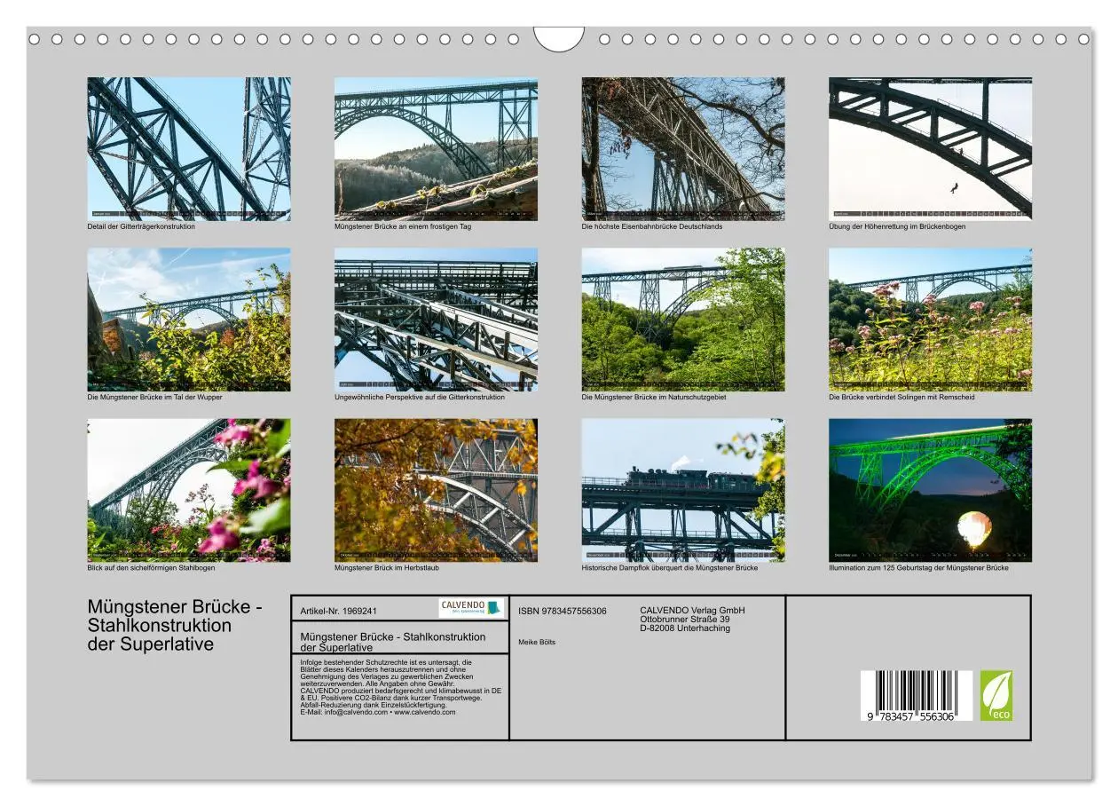 Bild: 9783457556306 | Müngstener Brücke - Stahlkonstruktion der Superlative (Wandkalender...