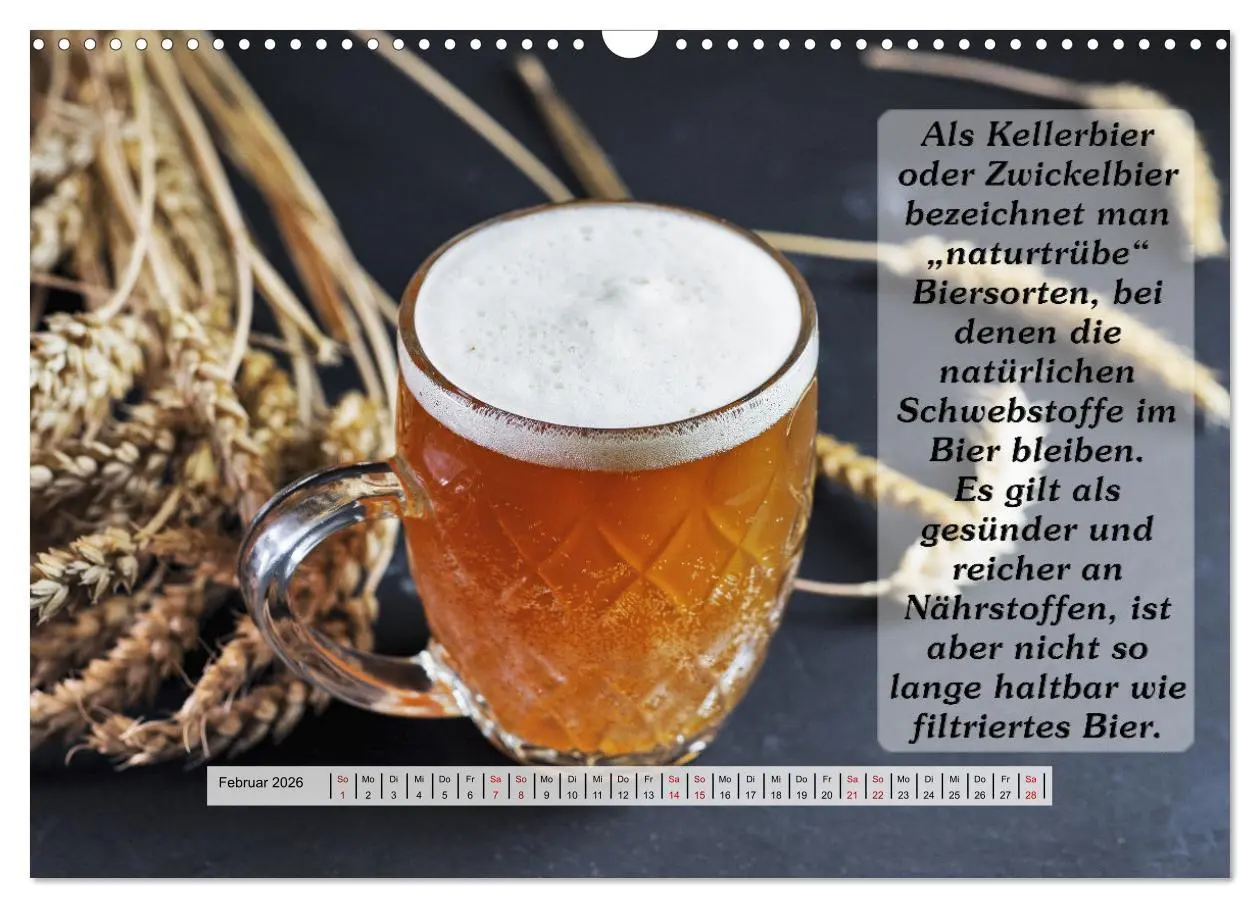 Bild: 9783457626306 | Wissenswertes über Bier (Wandkalender 2026 DIN A3 quer), CALVENDO...