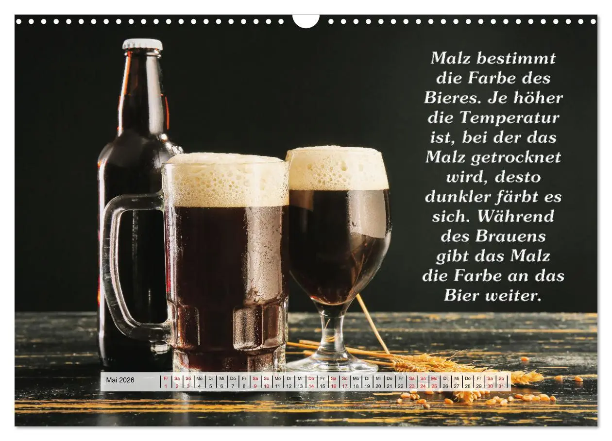 Bild: 9783457626306 | Wissenswertes über Bier (Wandkalender 2026 DIN A3 quer), CALVENDO...