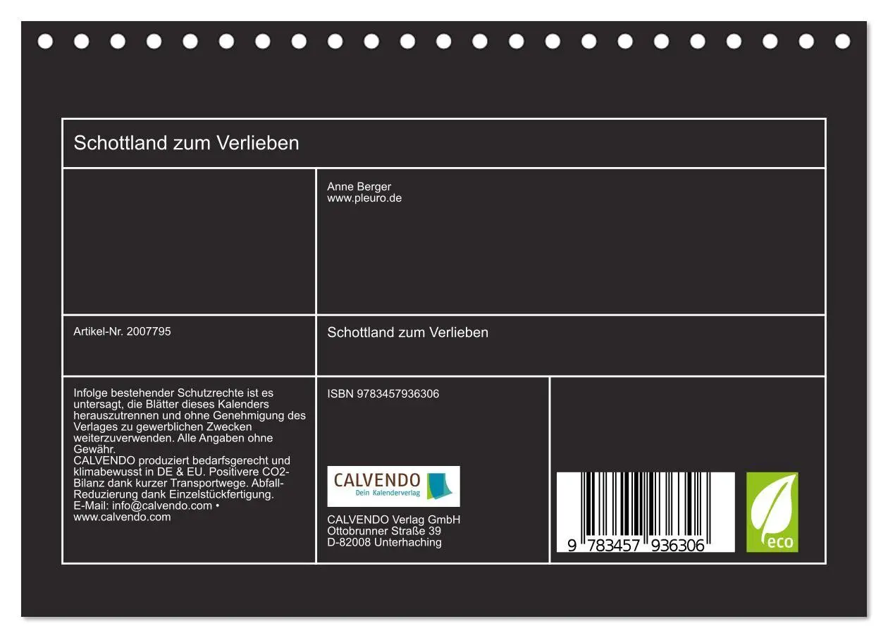 Bild: 9783457936306 | Schottland zum Verlieben (Tischkalender 2026 DIN A5 quer), CALVENDO...