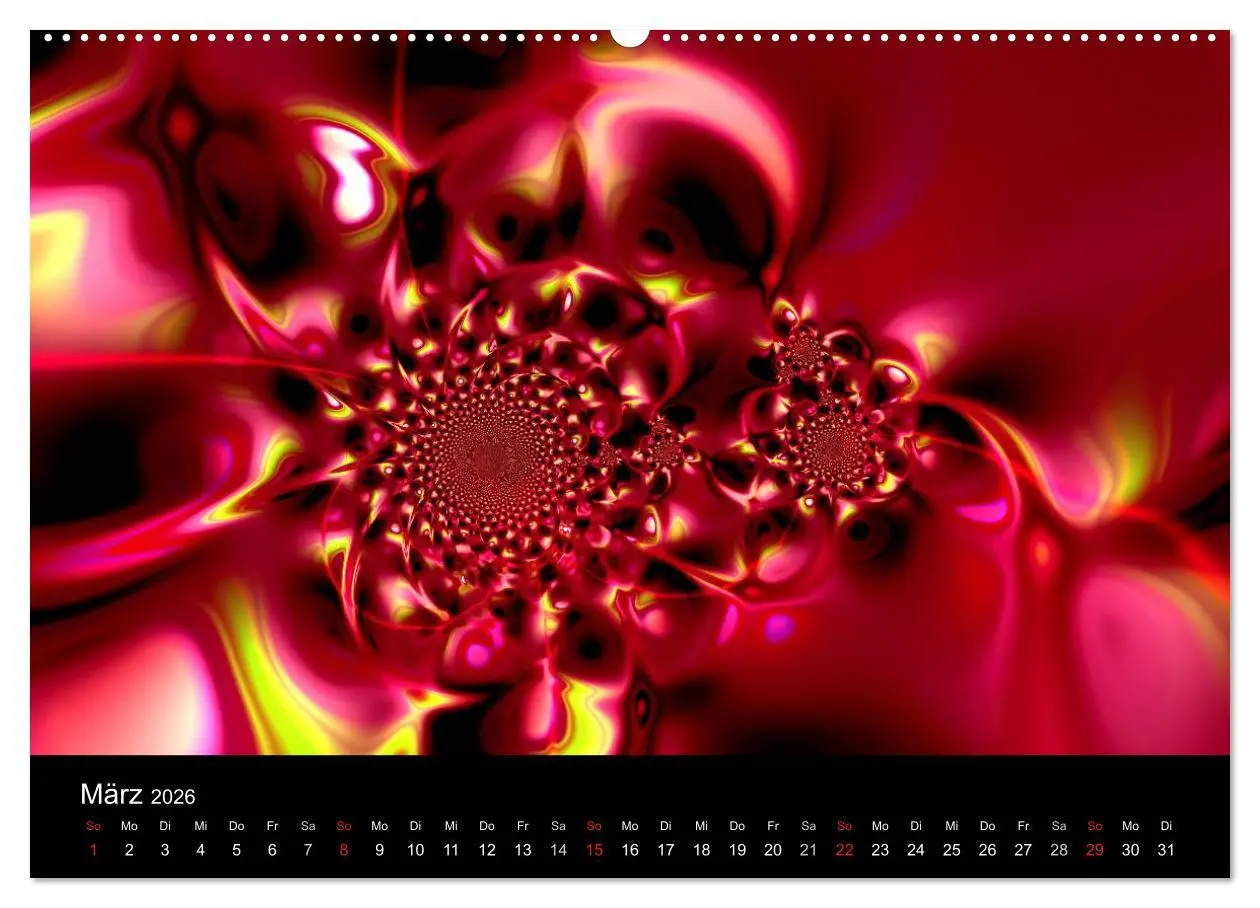 Bild: 9783516196306 | Fraktale Welten 2 (Wandkalender 2026 DIN A2 quer), CALVENDO...