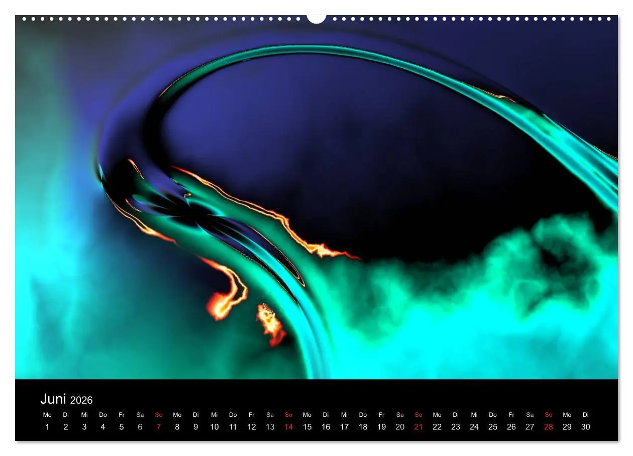 Bild: 9783516196306 | Fraktale Welten 2 (Wandkalender 2026 DIN A2 quer), CALVENDO...