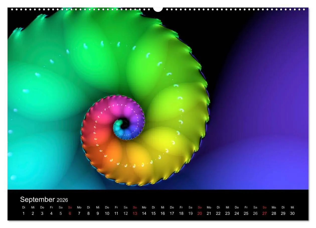 Bild: 9783516196306 | Fraktale Welten 2 (Wandkalender 2026 DIN A2 quer), CALVENDO...