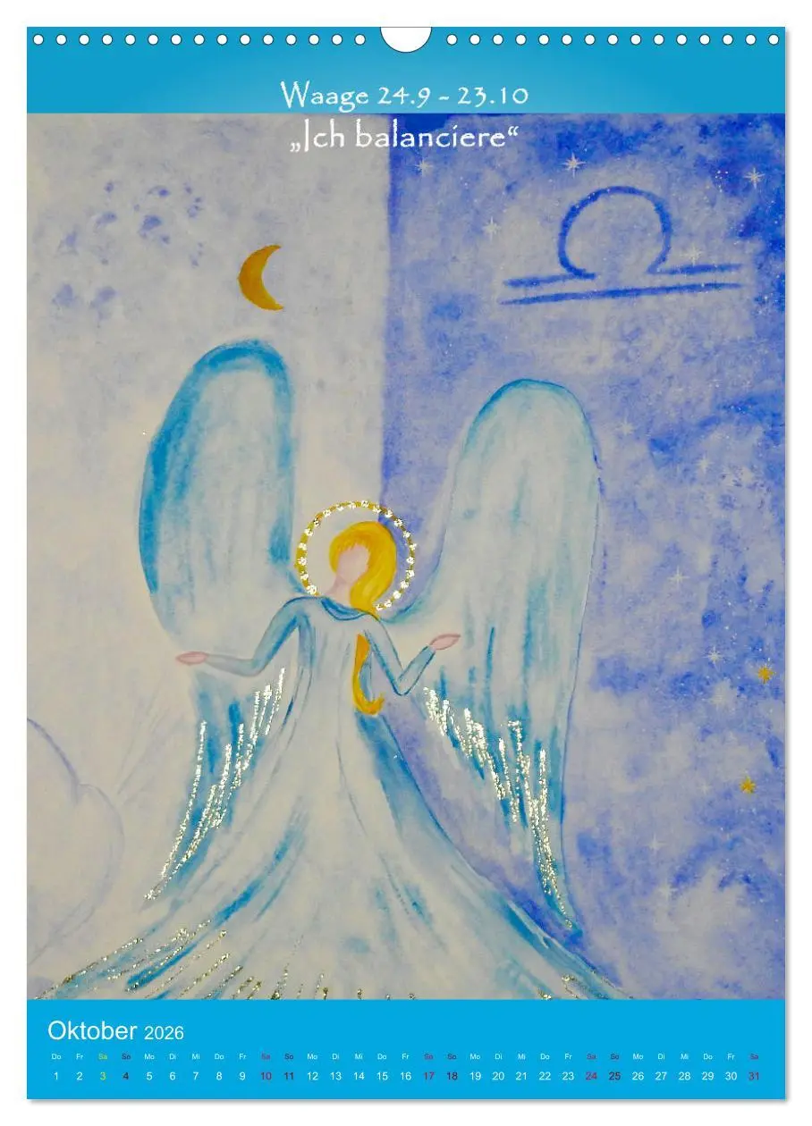 Bild: 9783516266306 | Dein Sternzeichen als Engel (Wandkalender 2026 DIN A3 hoch),...