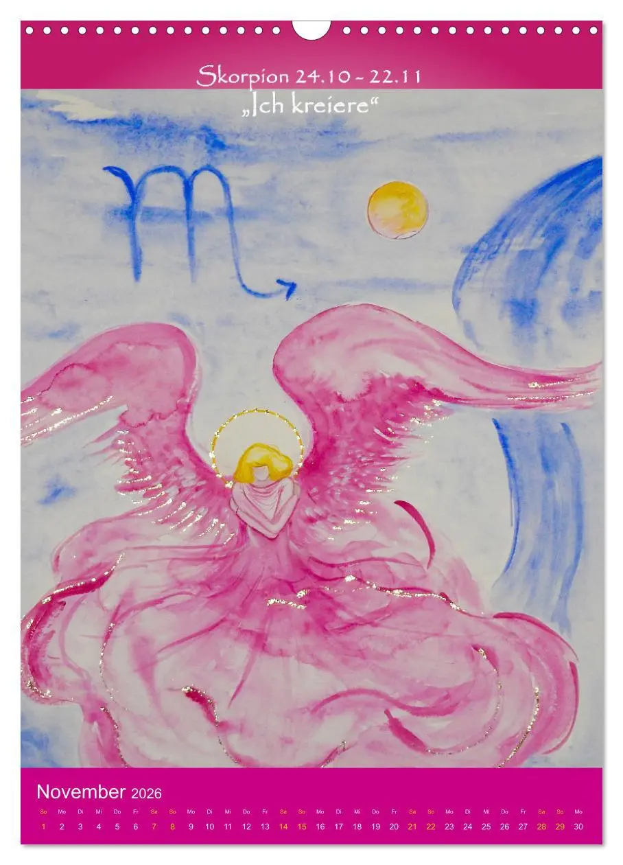 Bild: 9783516266306 | Dein Sternzeichen als Engel (Wandkalender 2026 DIN A3 hoch),...