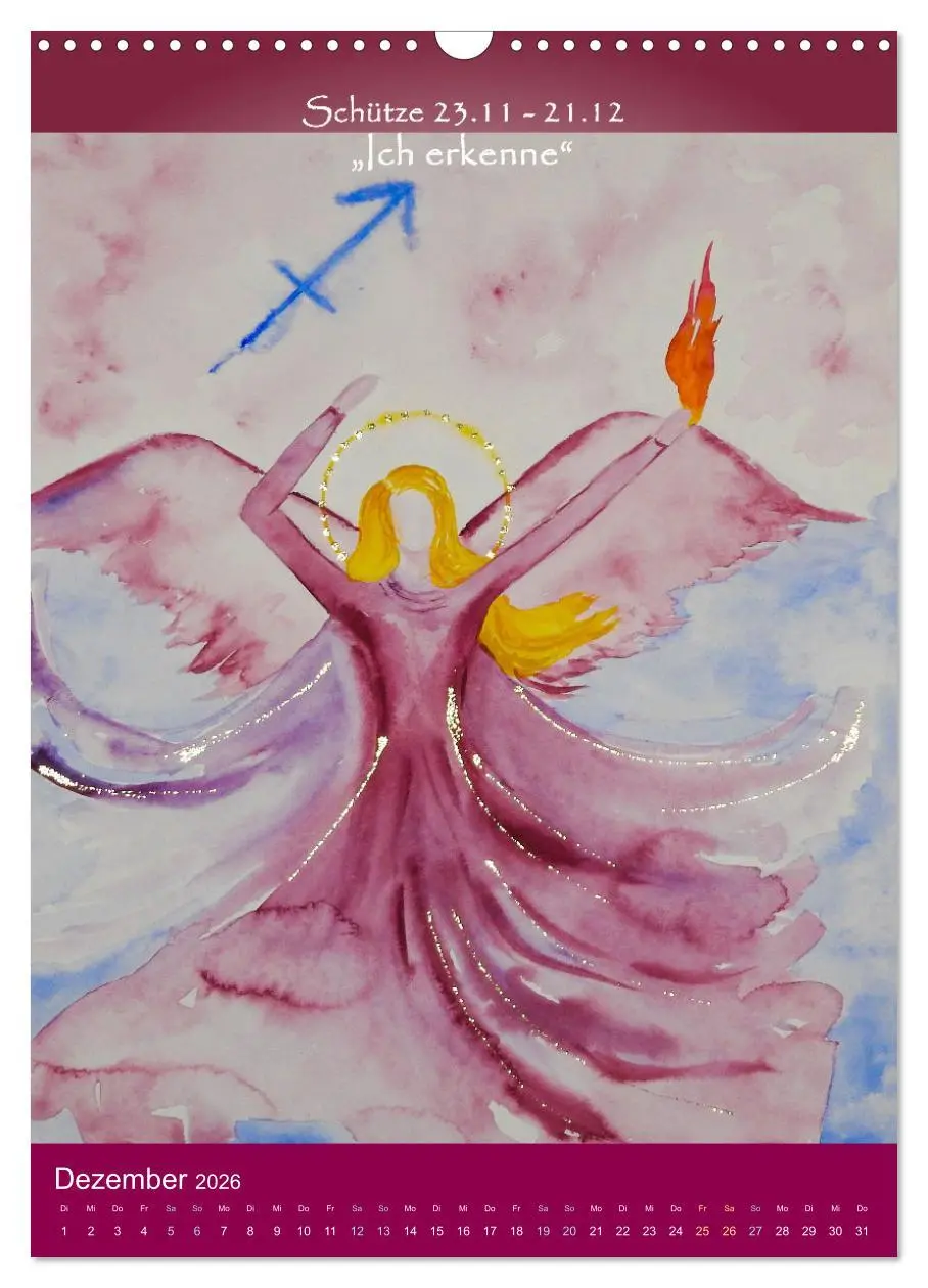 Bild: 9783516266306 | Dein Sternzeichen als Engel (Wandkalender 2026 DIN A3 hoch),...