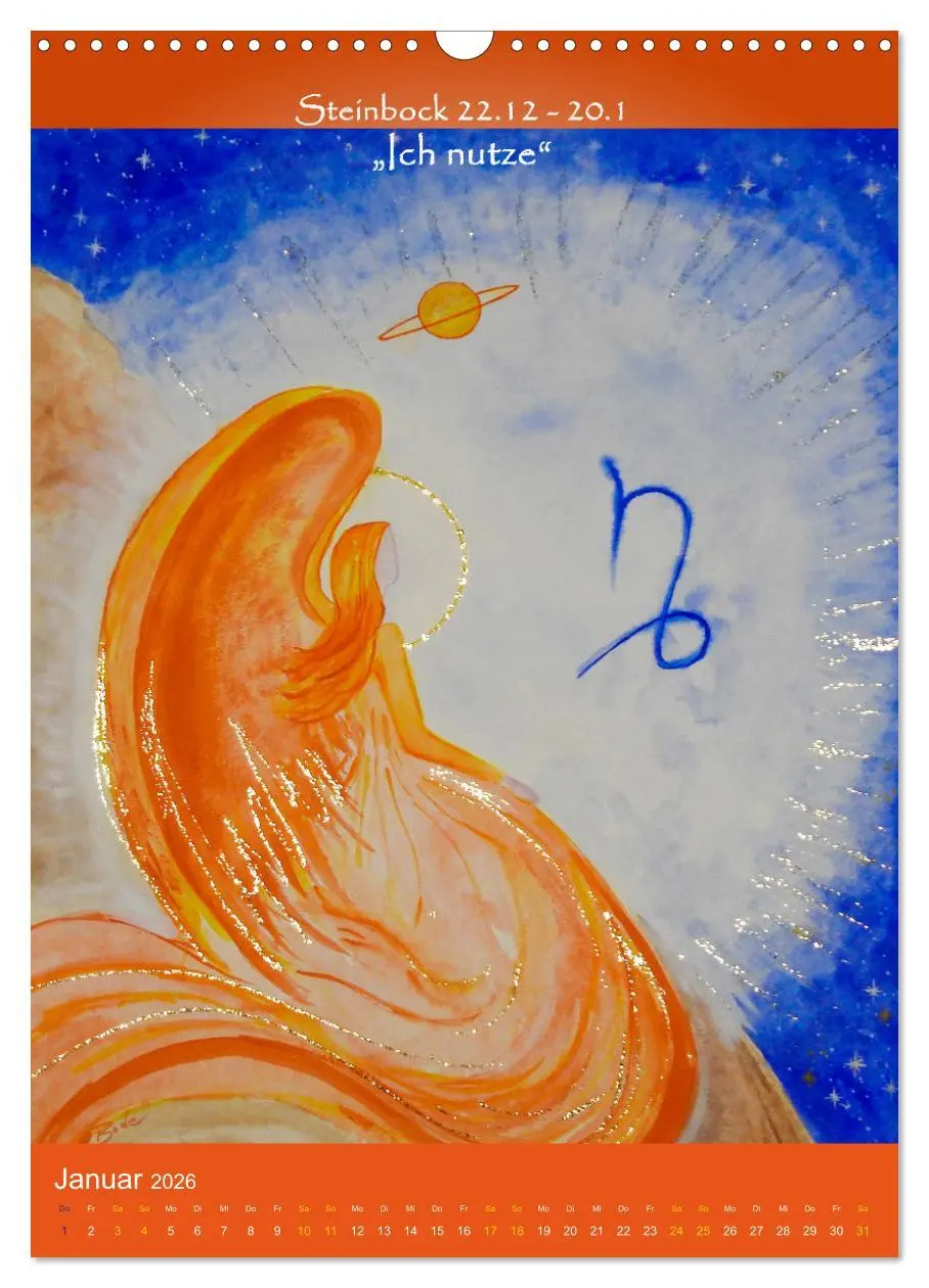 Bild: 9783516266306 | Dein Sternzeichen als Engel (Wandkalender 2026 DIN A3 hoch),...