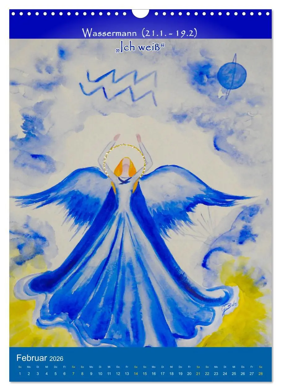 Bild: 9783516266306 | Dein Sternzeichen als Engel (Wandkalender 2026 DIN A3 hoch),...