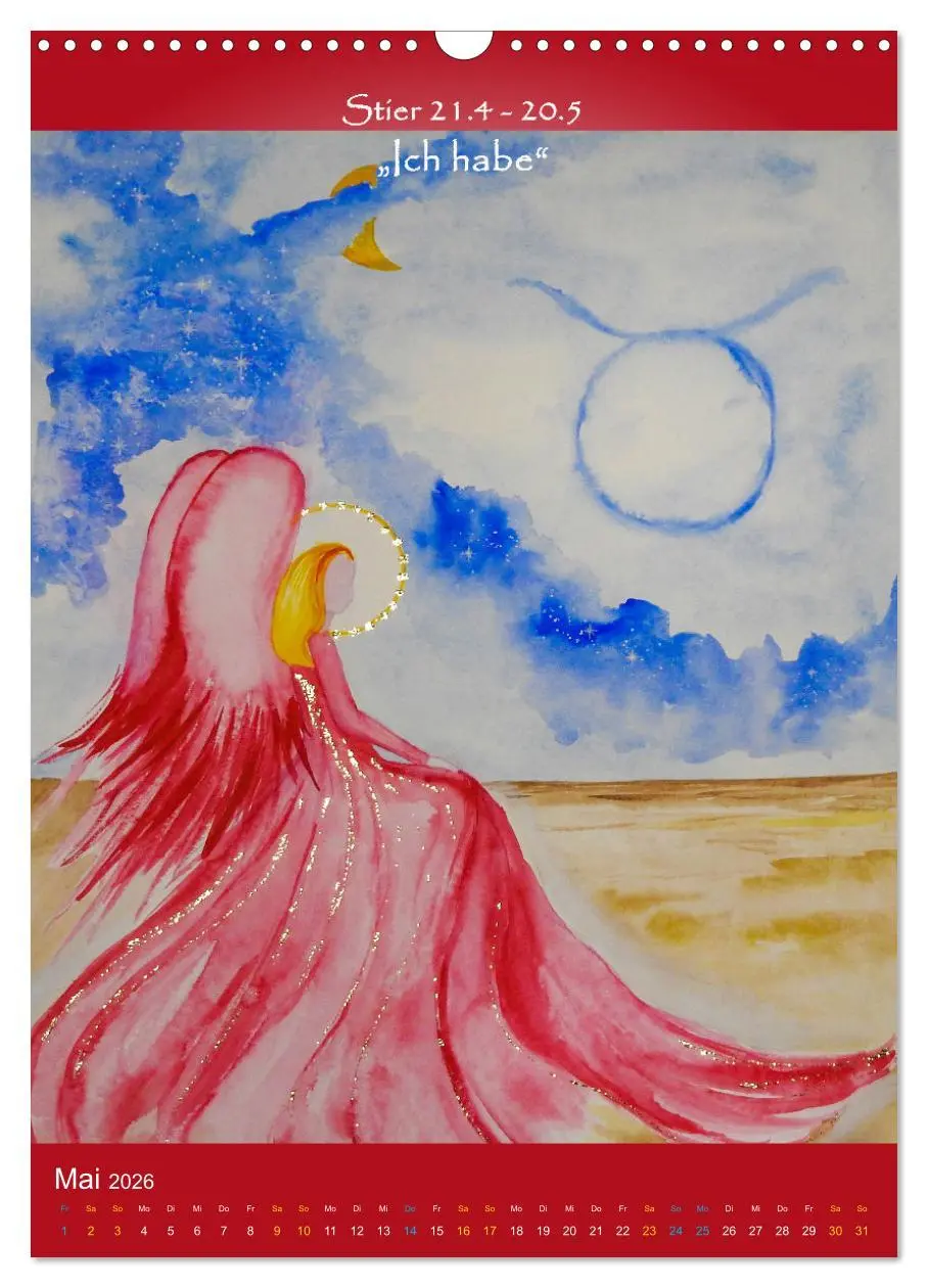 Bild: 9783516266306 | Dein Sternzeichen als Engel (Wandkalender 2026 DIN A3 hoch),...