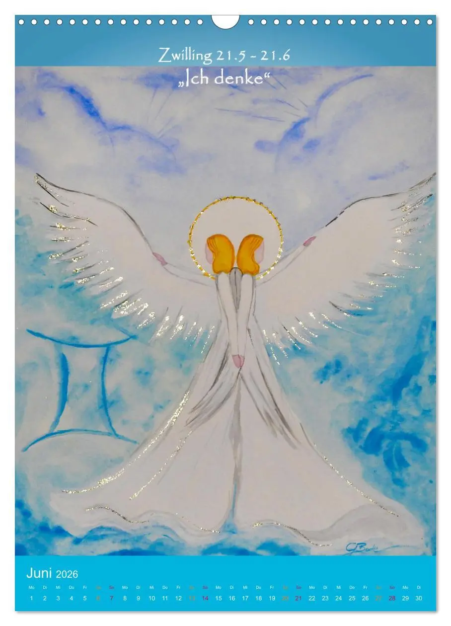 Bild: 9783516266306 | Dein Sternzeichen als Engel (Wandkalender 2026 DIN A3 hoch),...