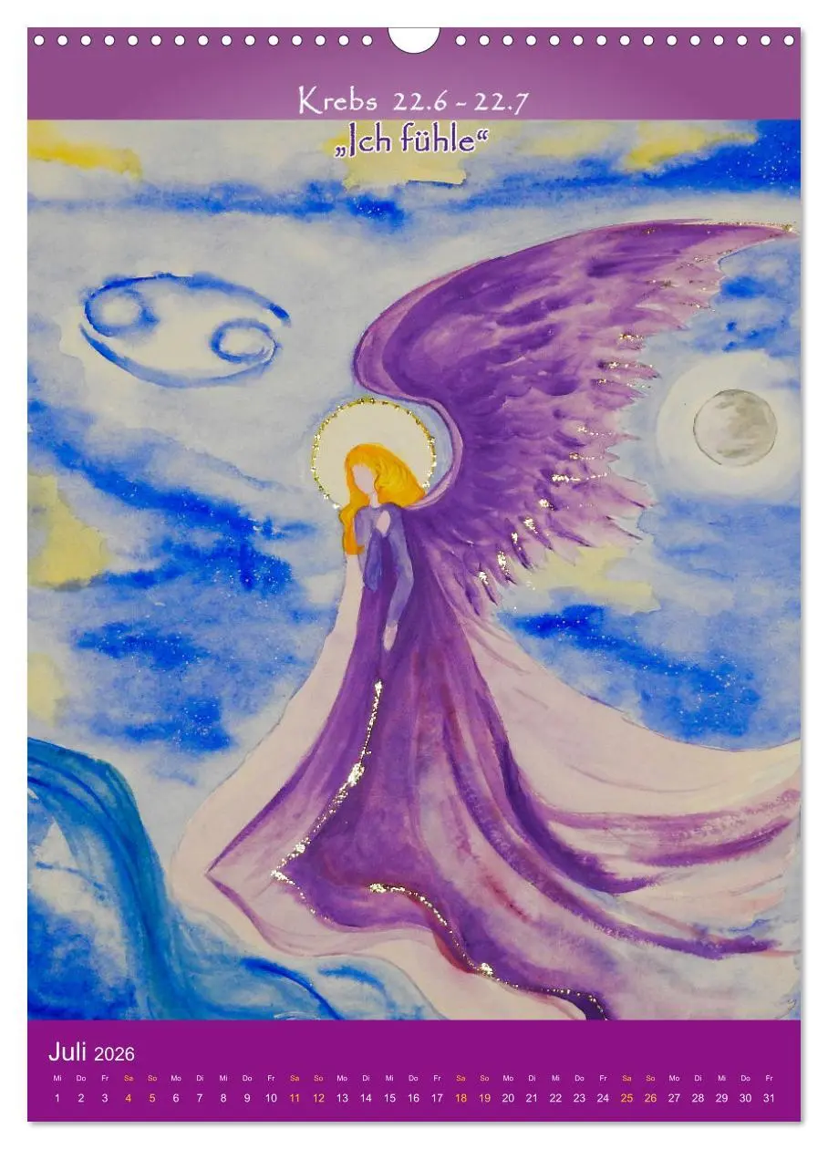 Bild: 9783516266306 | Dein Sternzeichen als Engel (Wandkalender 2026 DIN A3 hoch),...