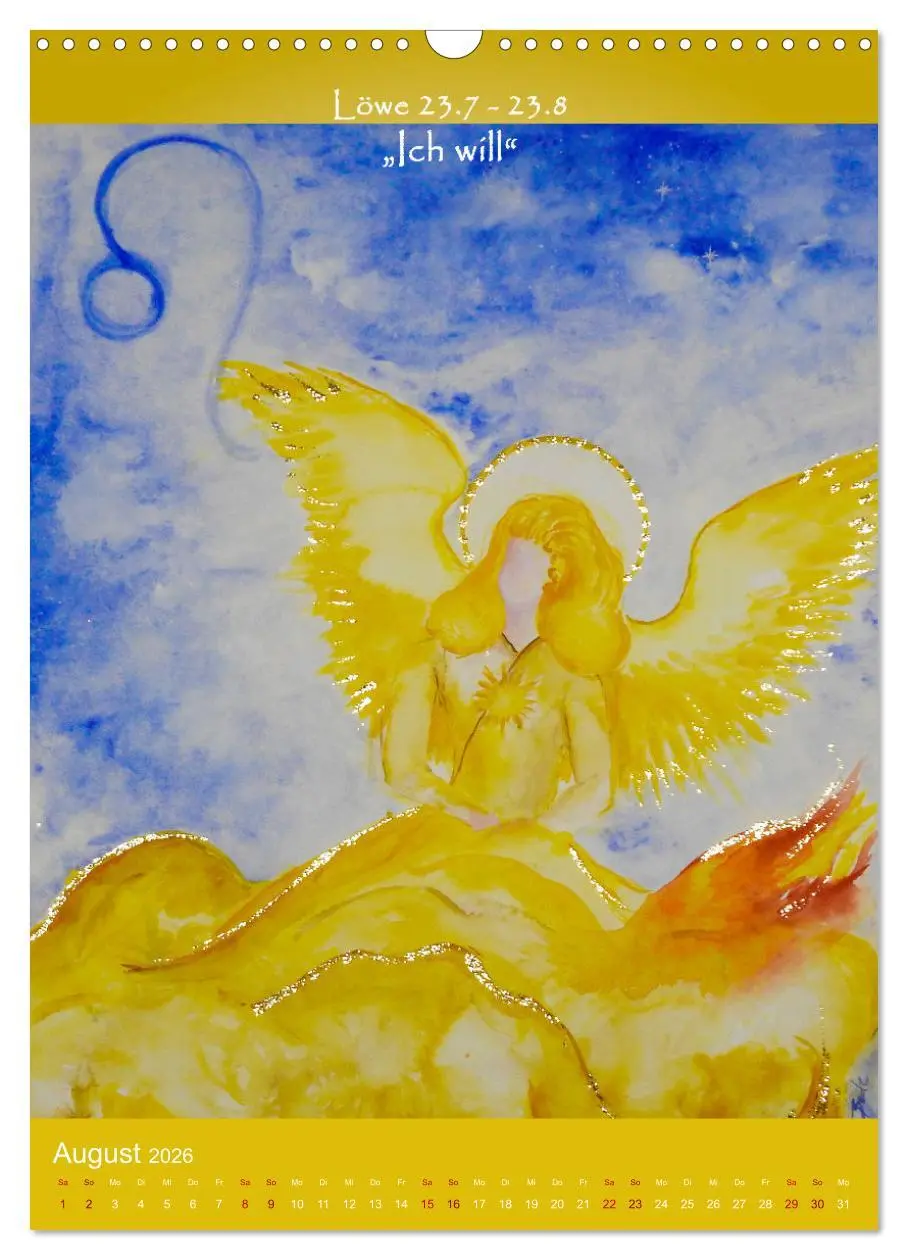 Bild: 9783516266306 | Dein Sternzeichen als Engel (Wandkalender 2026 DIN A3 hoch),...