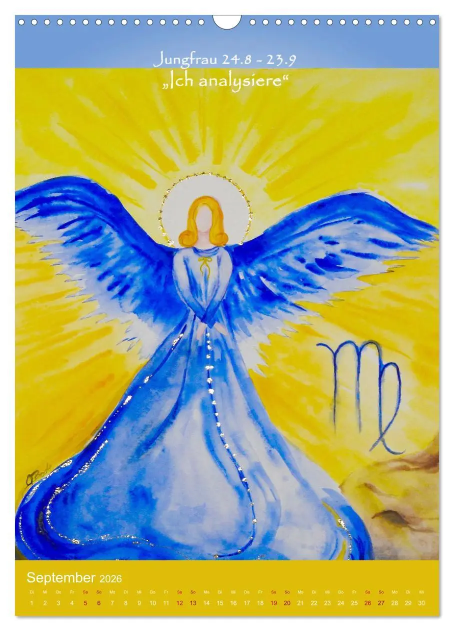 Bild: 9783516266306 | Dein Sternzeichen als Engel (Wandkalender 2026 DIN A3 hoch),...