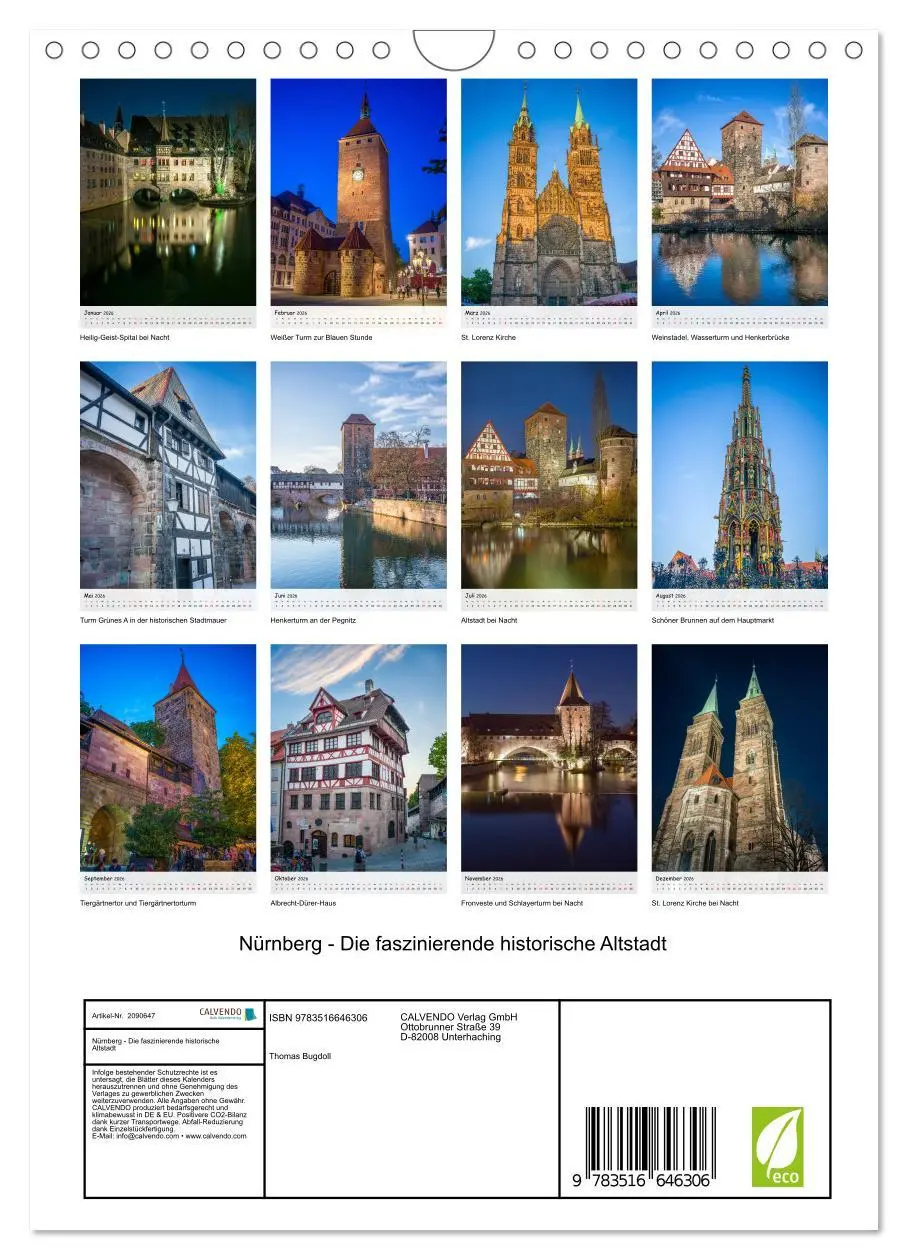 Bild: 9783516646306 | Nürnberg - Die faszinierende historische Altstadt (Wandkalender...