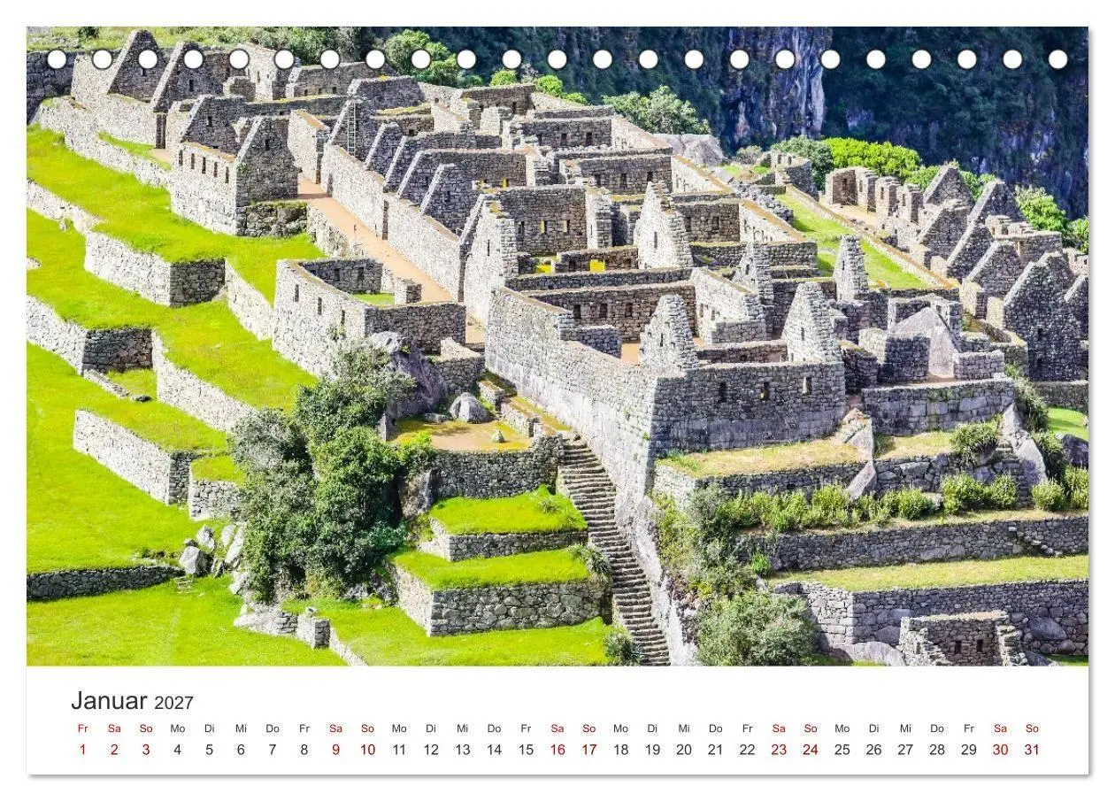 Bild: 9783516886306 | Macchu Picchu (Tischkalender 2027 DIN A5 quer), CALVENDO...