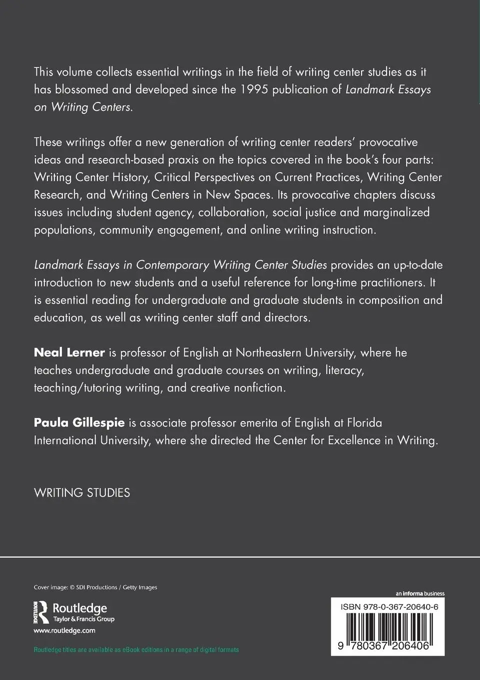 Rückseite: 9780367206406 | Landmark Essays in Contemporary Writing Center Studies | Taschenbuch