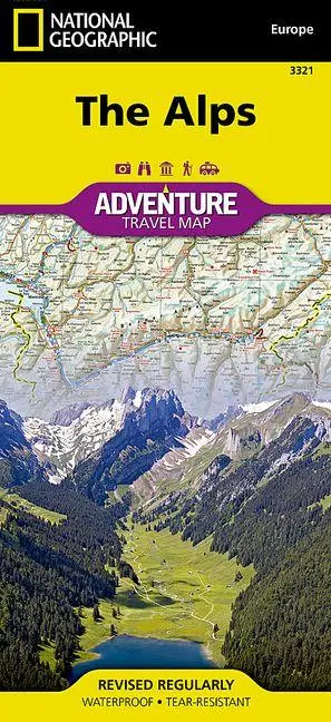Cover: 9781566956406 | Alps Map | National Geographic Maps | (Land-)Karte | Karte/Landkarte