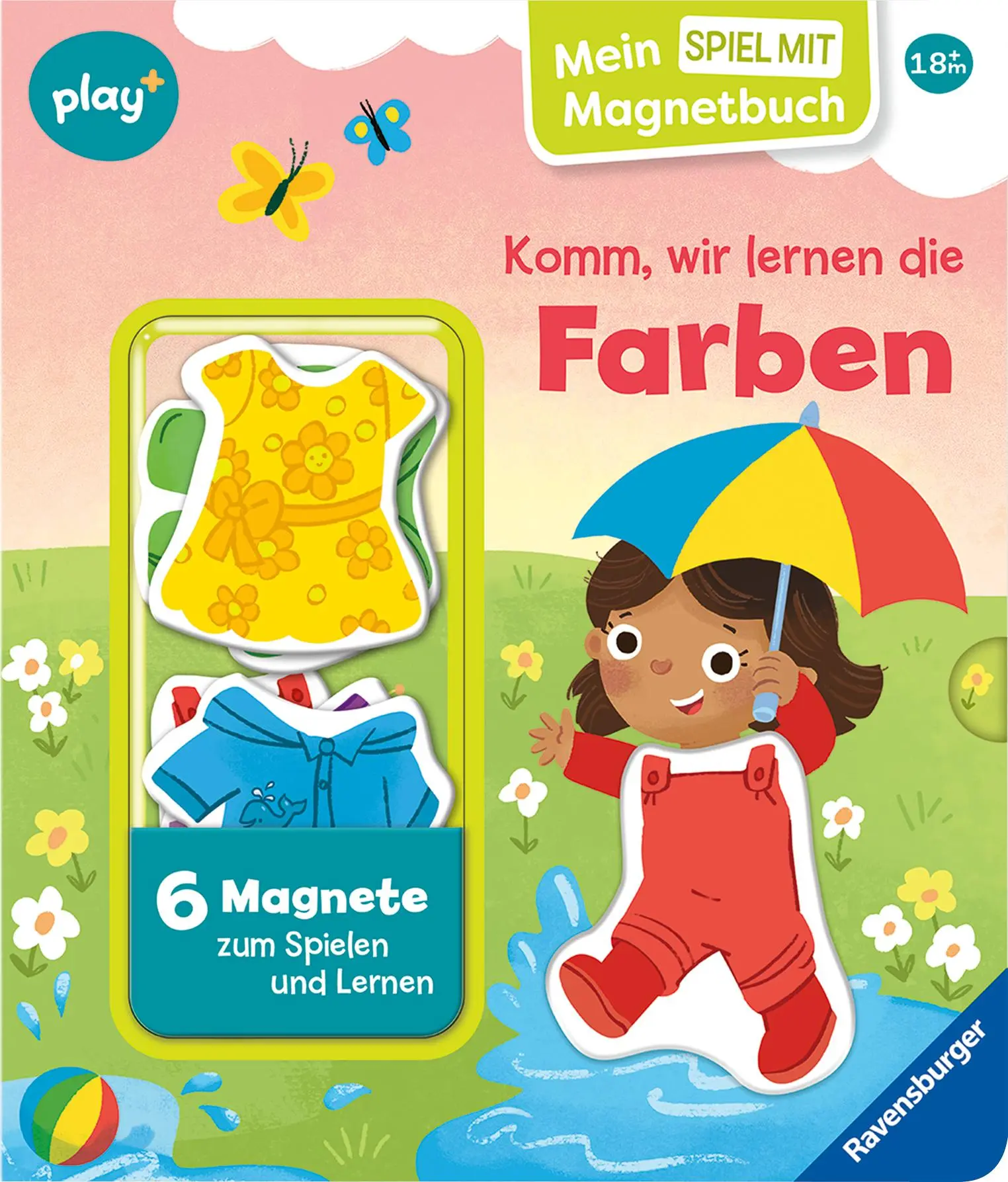 Cover: 9783473456406 | Play+ Mein Spiel mit-Magnetbuch Komm, wir lernen die Farben - ab 18...