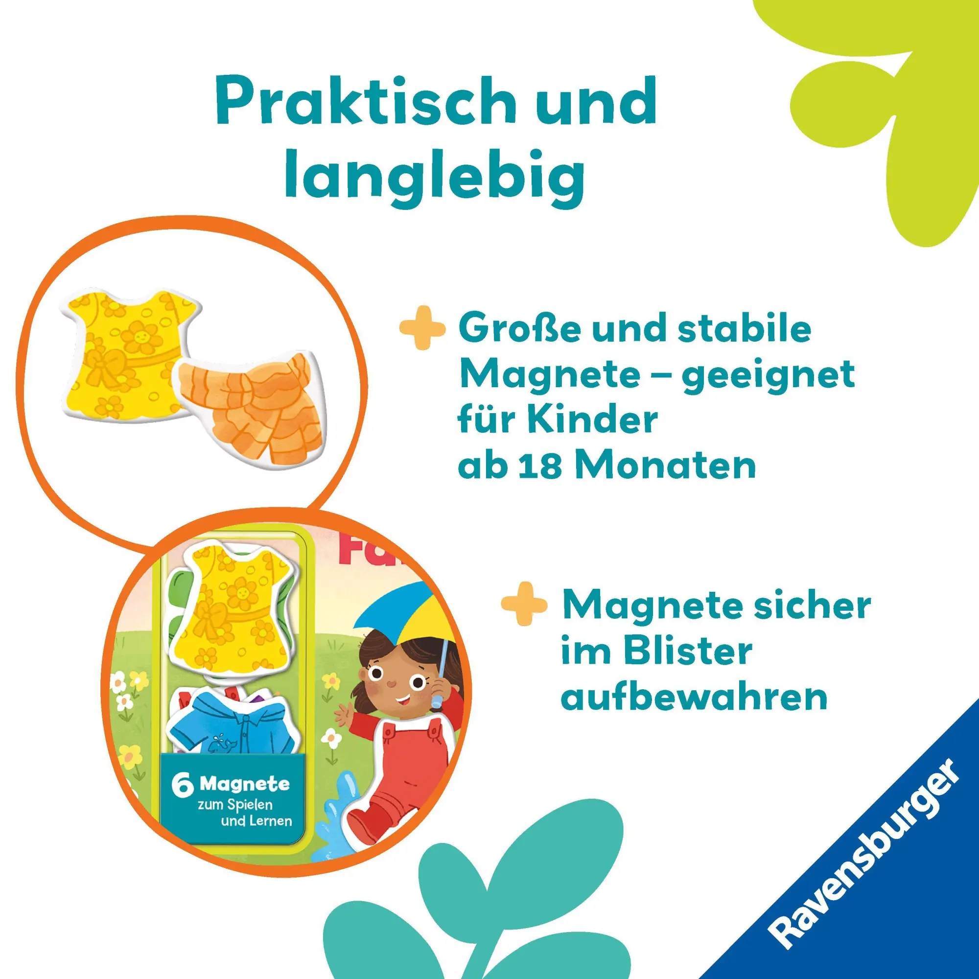 Bild: 9783473456406 | Play+ Mein Spiel mit-Magnetbuch Komm, wir lernen die Farben - ab 18...