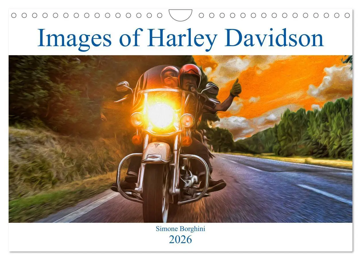 Cover: 9783516566406 | Images of Harley Davidson (Wall Calendar 2026 DIN A4 landscape),...