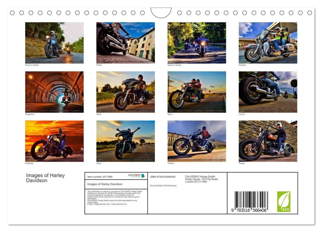 Bild: 9783516566406 | Images of Harley Davidson (Wall Calendar 2026 DIN A4 landscape),...