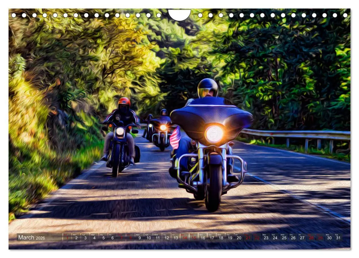 Bild: 9783516566406 | Images of Harley Davidson (Wall Calendar 2026 DIN A4 landscape),...
