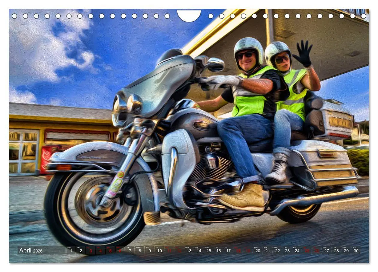 Bild: 9783516566406 | Images of Harley Davidson (Wall Calendar 2026 DIN A4 landscape),...