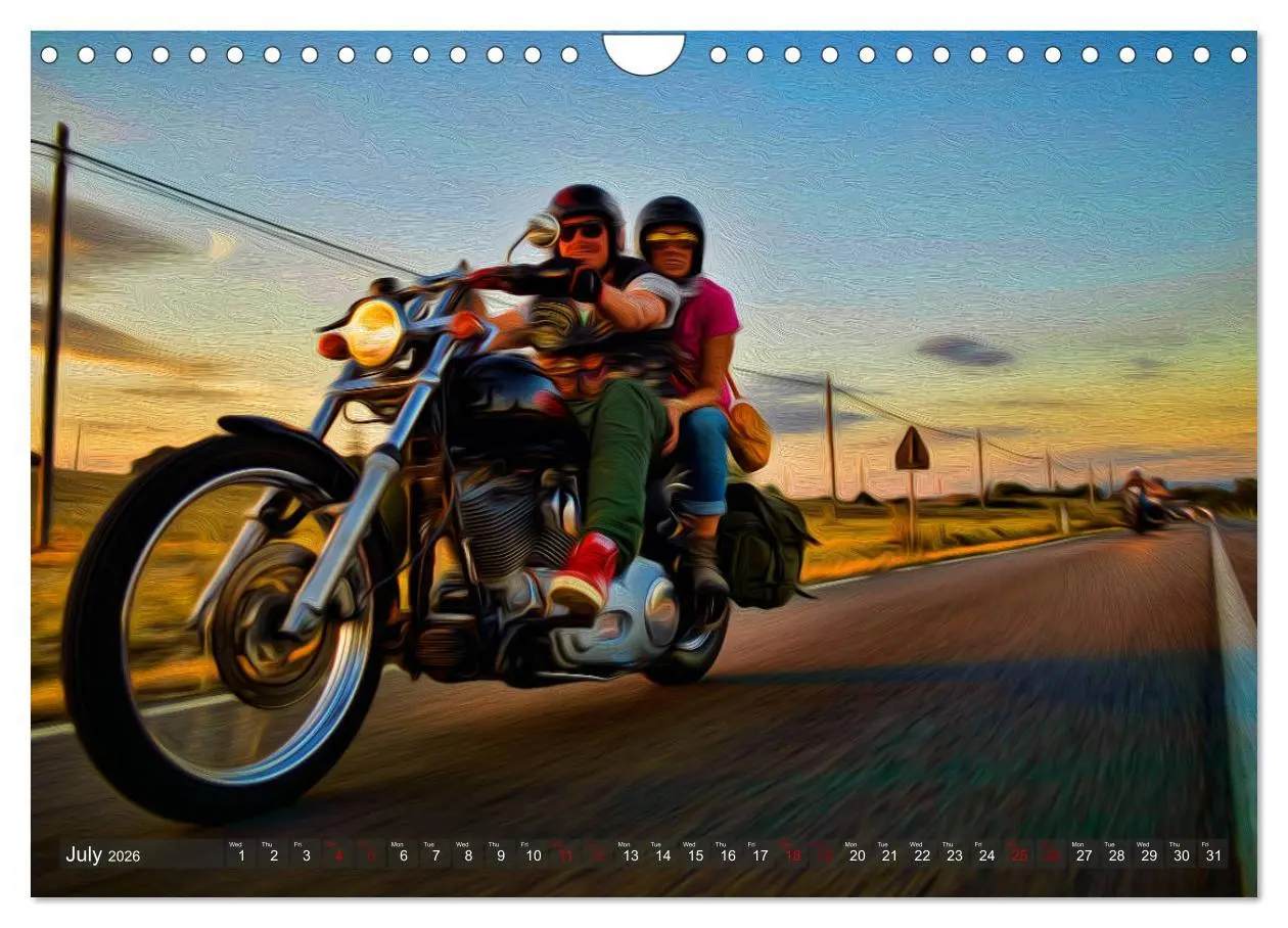Bild: 9783516566406 | Images of Harley Davidson (Wall Calendar 2026 DIN A4 landscape),...