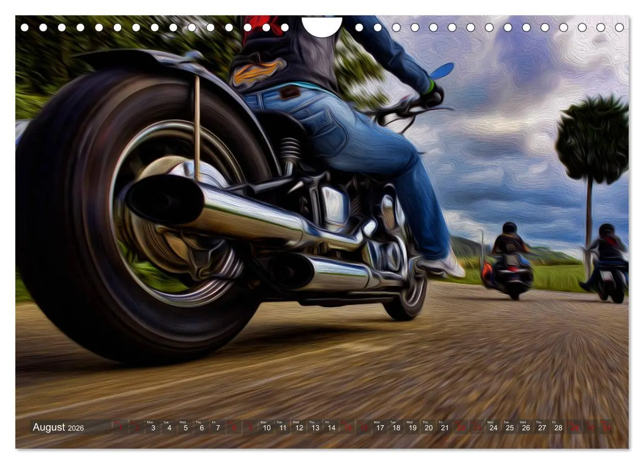 Bild: 9783516566406 | Images of Harley Davidson (Wall Calendar 2026 DIN A4 landscape),...