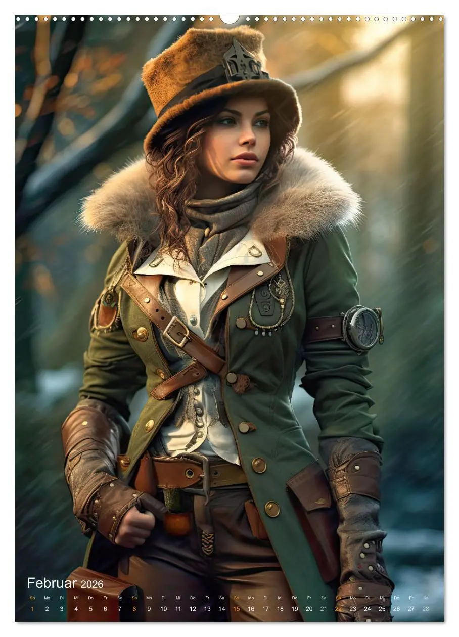 Bild: 9783516316506 | Steampunk Ladies (Wandkalender 2026 DIN A2 hoch), CALVENDO...