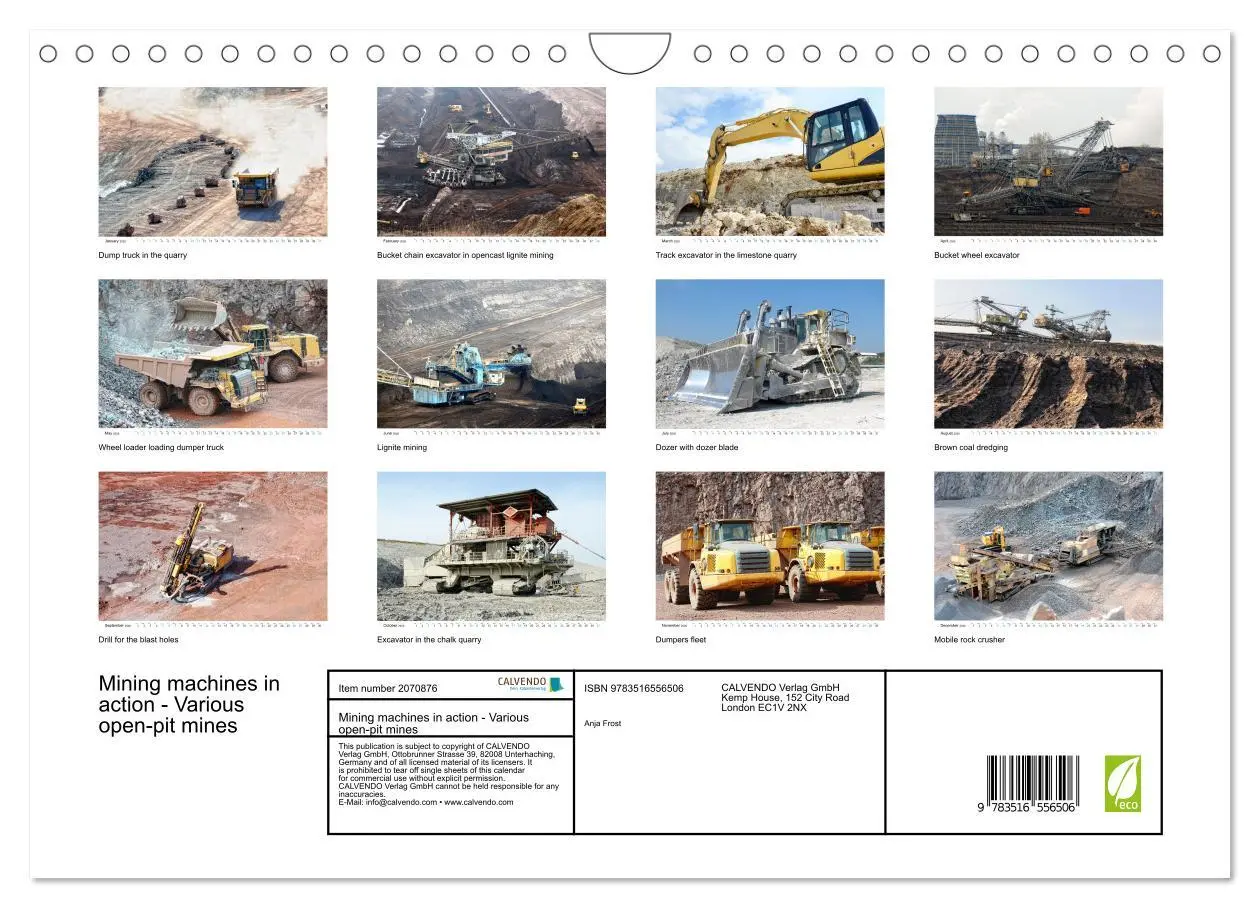 Bild: 9783516556506 | Mining machines in action - Various open-pit mines (Wall Calendar...