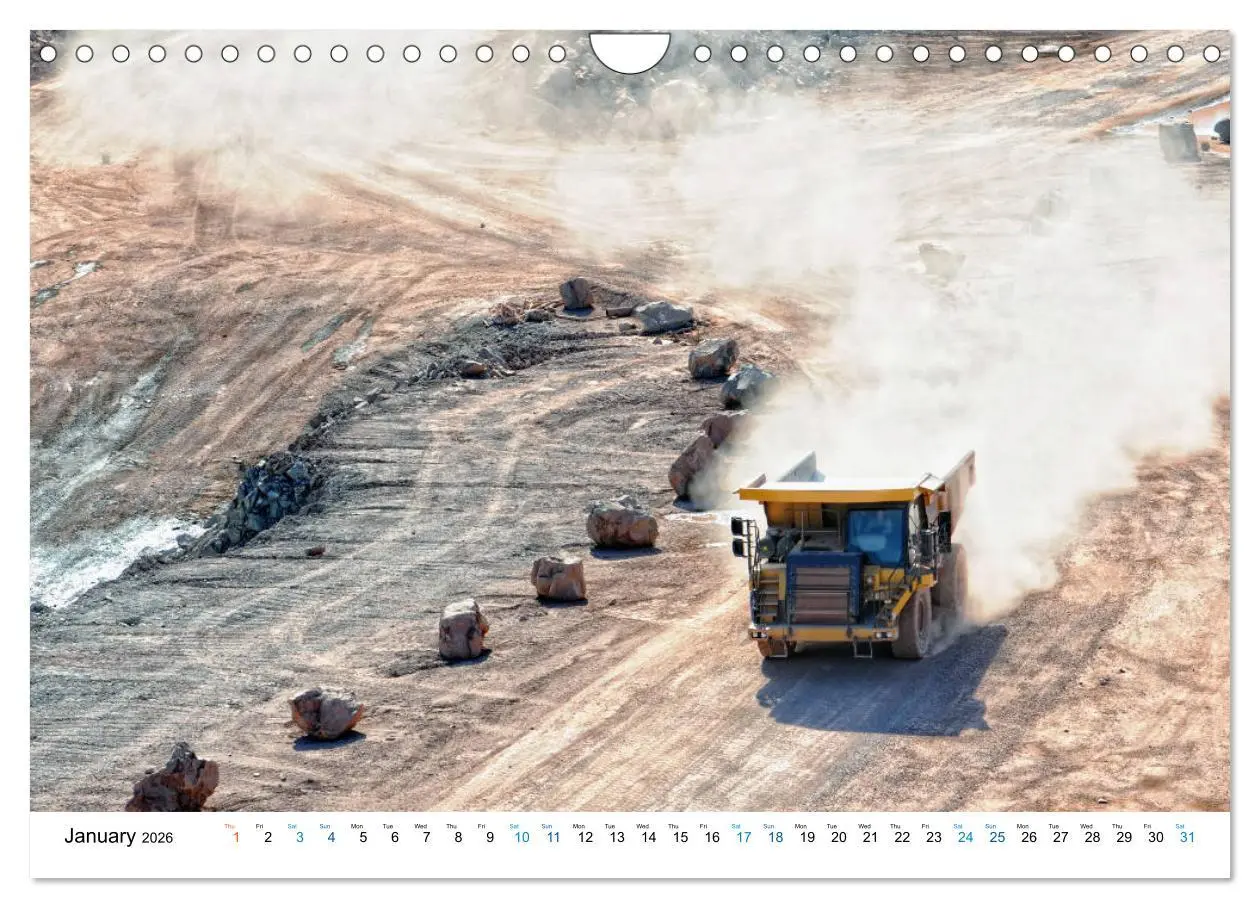 Bild: 9783516556506 | Mining machines in action - Various open-pit mines (Wall Calendar...