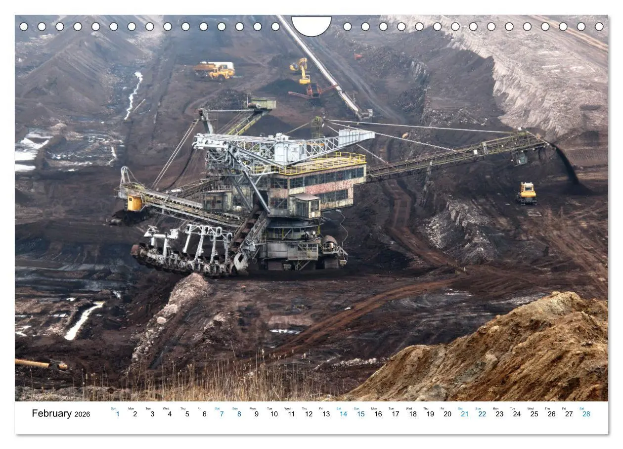 Bild: 9783516556506 | Mining machines in action - Various open-pit mines (Wall Calendar...