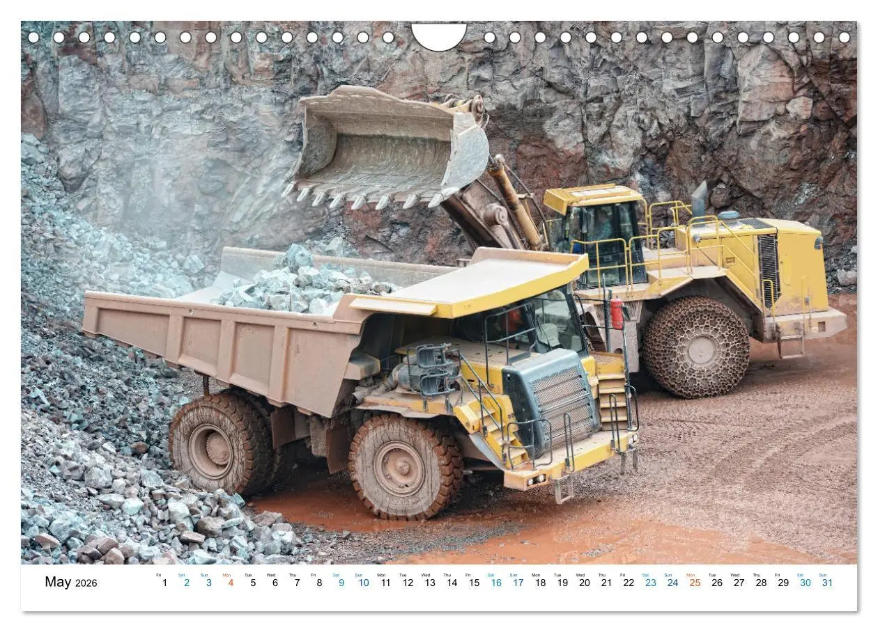 Bild: 9783516556506 | Mining machines in action - Various open-pit mines (Wall Calendar...