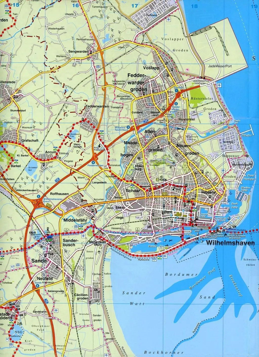 Bild: 9783896416506 | Friesland &amp; Wittmund Kreiskarte, KVplan,...