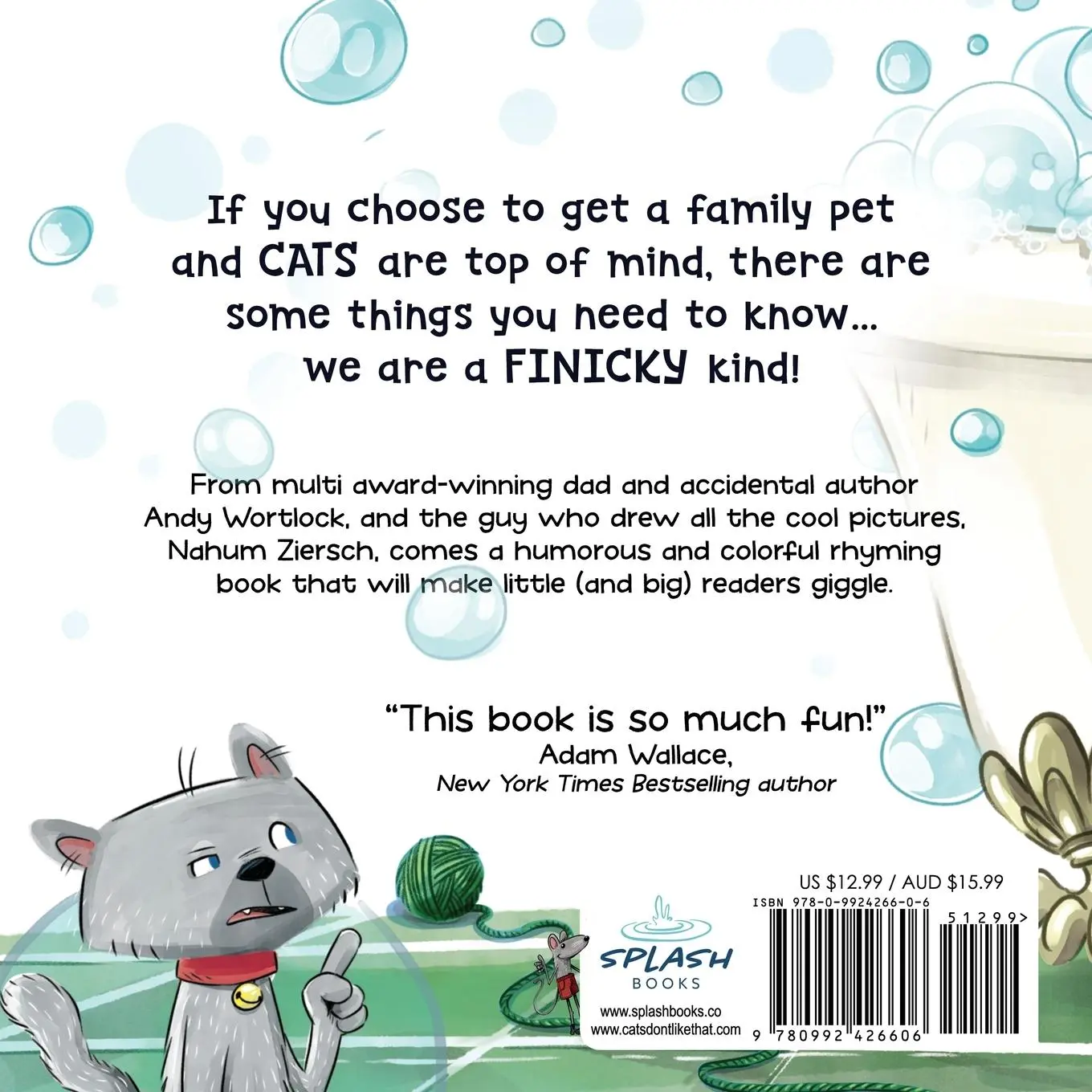 Rückseite: 9780992426606 | Cats Don't Like That! | A Hilarious Children's Book For Kids Ages 3-7