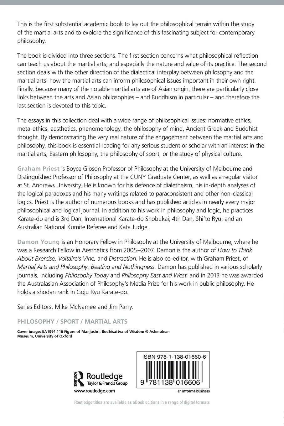 Rückseite: 9781138016606 | Philosophy and the Martial Arts | Engagement | Graham Priest (u. a.)