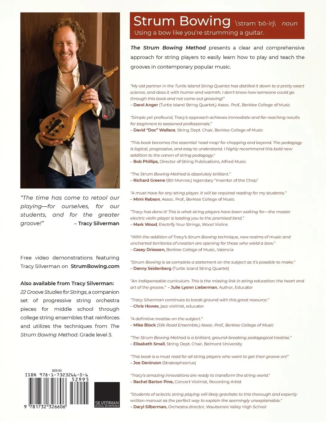 Rückseite: 9781732326606 | The Strum Bowing Method | How to Groove on Strings | Silverman | Buch