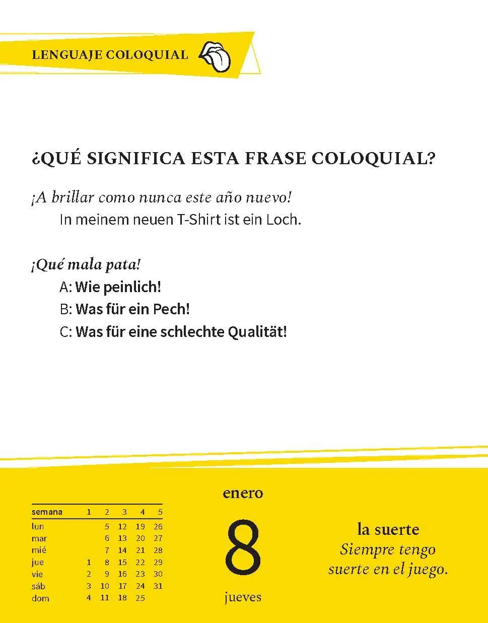 Bild: 9783125636606 | Langenscheidt Sprachkalender Spanisch 2026 | Tagesabreißkalender