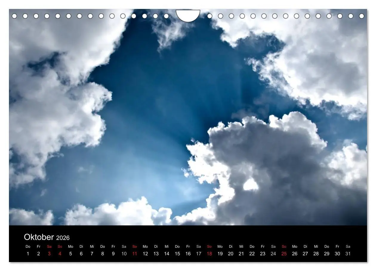 Bild: 9783516096606 | Wolkenmalerei (Wandkalender 2026 DIN A4 quer), CALVENDO Monatskalender