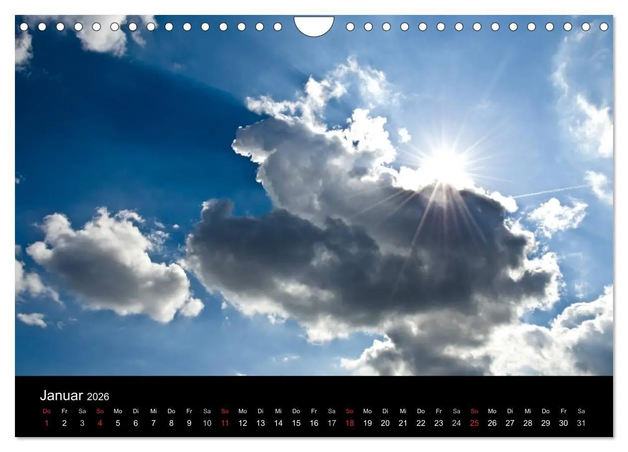 Bild: 9783516096606 | Wolkenmalerei (Wandkalender 2026 DIN A4 quer), CALVENDO Monatskalender