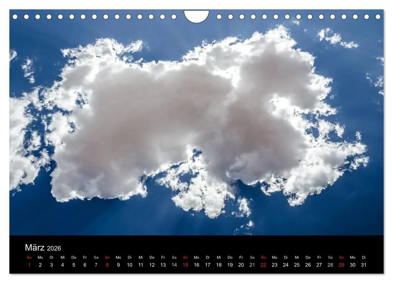 Bild: 9783516096606 | Wolkenmalerei (Wandkalender 2026 DIN A4 quer), CALVENDO Monatskalender