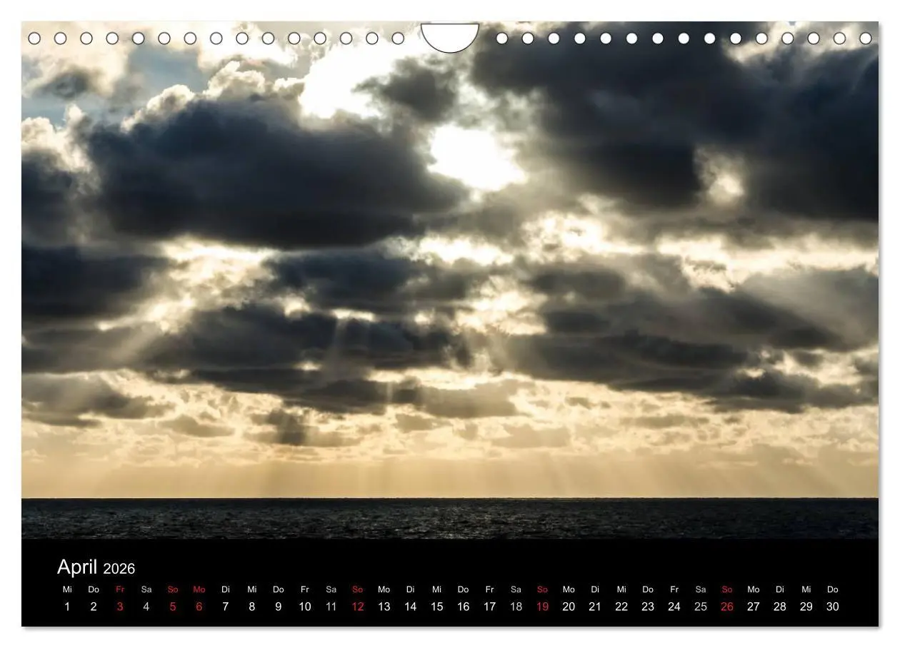 Bild: 9783516096606 | Wolkenmalerei (Wandkalender 2026 DIN A4 quer), CALVENDO Monatskalender
