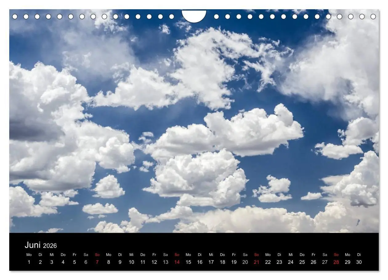 Bild: 9783516096606 | Wolkenmalerei (Wandkalender 2026 DIN A4 quer), CALVENDO Monatskalender
